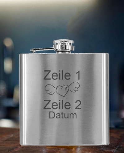 Flachmann Herz 